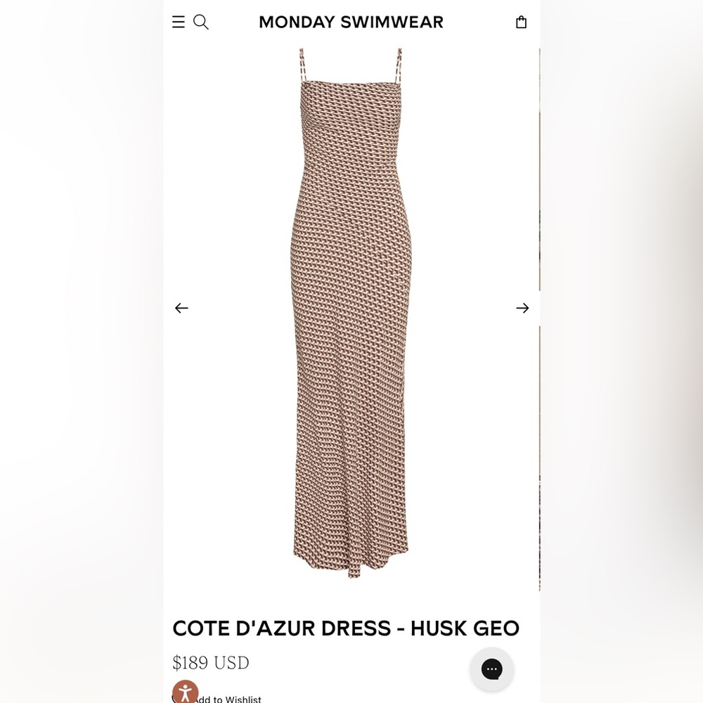 COTE D'AZUR DRESS - HUSK GEO